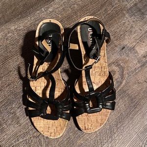 UNLISTED brand Women’s black wedge Sandals size 7M